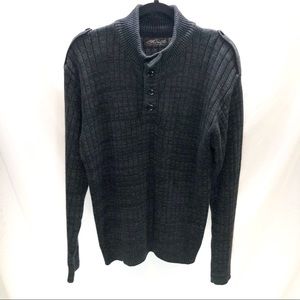 Retro Fit pullover button up V-Neck men’s sweater